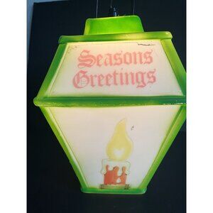 RARE VTG 1973 Empire Carolina Enterprises Christmas Hanging Blow Mold Lantern #2